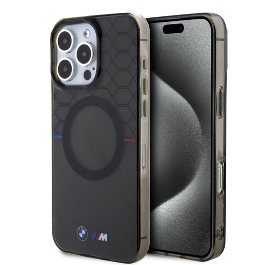 iPhone 16 Pro Max Kılıf BMW Magsafe Şarj Özellikli Transparan M Dizayn Orjinal Lisanslı Kapak