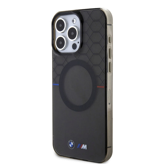 iPhone 16 Pro Max Kılıf BMW Magsafe Şarj Özellikli Transparan M Dizayn Orjinal Lisanslı Kapak