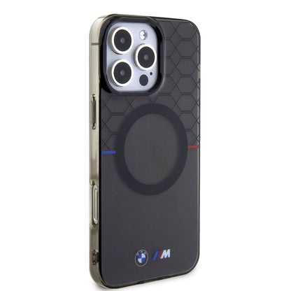 iPhone 16 Pro Max Kılıf BMW Magsafe Şarj Özellikli Transparan M Dizayn Orjinal Lisanslı Kapak