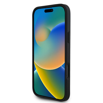 iPhone 16 Pro Max Kılıf BMW Orjinal Lisanslı Karbon Fiber Tasarımlı ve Metal Logolu PU Deri Kapak