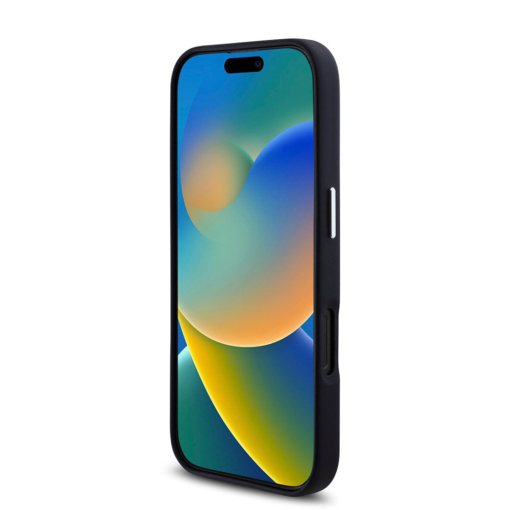 iPhone 16 Pro Max Kılıf BMW Orjinal Lisanslı M-safe Şarj Özellikli Metal Logolu Tam Kaplama Deri Kapak