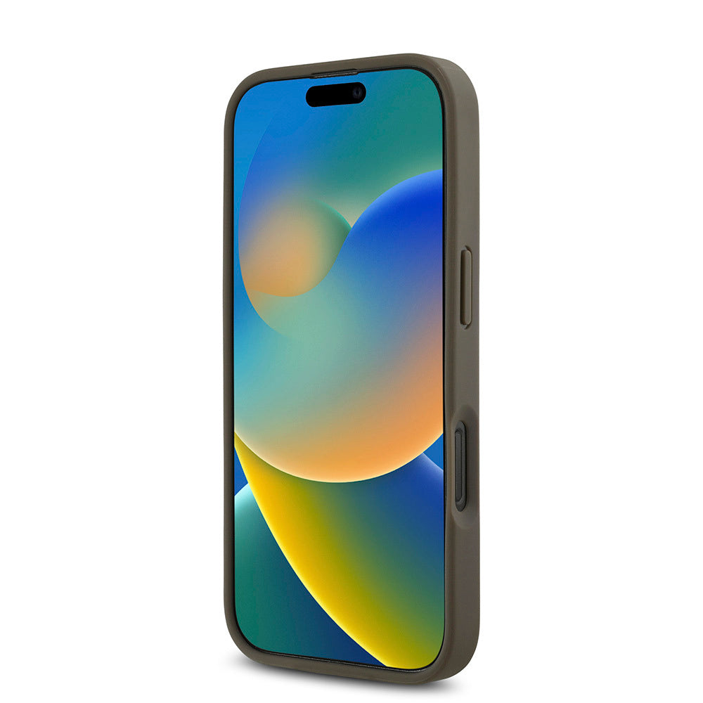 iPhone 16 Pro Max Kılıf DKNY Orjinal Lisanslı M-safe Şarj Özellikli 3D Yazılı Repeat Pattern Kapak