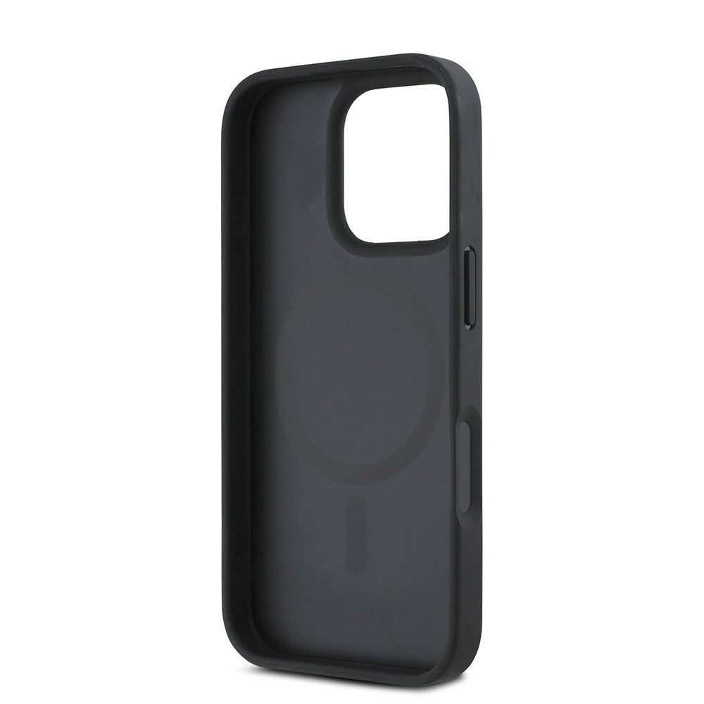 iPhone 16 Pro Max Kılıf DKNY Orjinal Lisanslı M-safe Şarj Özellikli 3D Yazılı Repeat Pattern Kapak