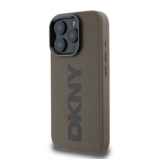 iPhone 16 Pro Max Kılıf DKNY Orjinal Lisanslı M-safe Şarj Özellikli PU Deri Plain Kapak