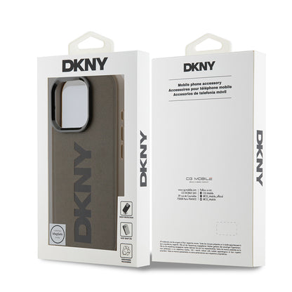 iPhone 16 Pro Max Kılıf DKNY Orjinal Lisanslı M-safe Şarj Özellikli PU Deri Plain Kapak