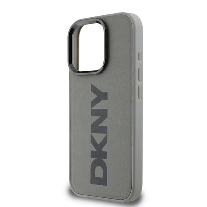 iPhone 16 Pro Max Kılıf DKNY Orjinal Lisanslı M-safe Şarj Özellikli PU Deri Plain Kapak