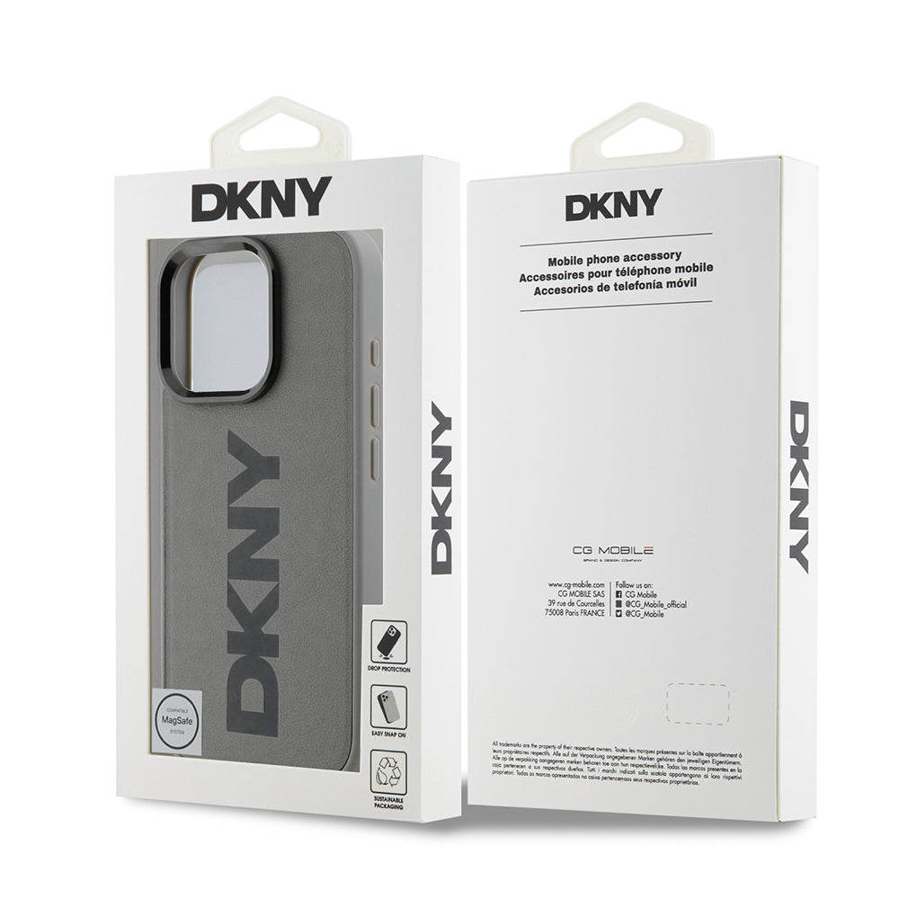 iPhone 16 Pro Max Kılıf DKNY Orjinal Lisanslı M-safe Şarj Özellikli PU Deri Plain Kapak
