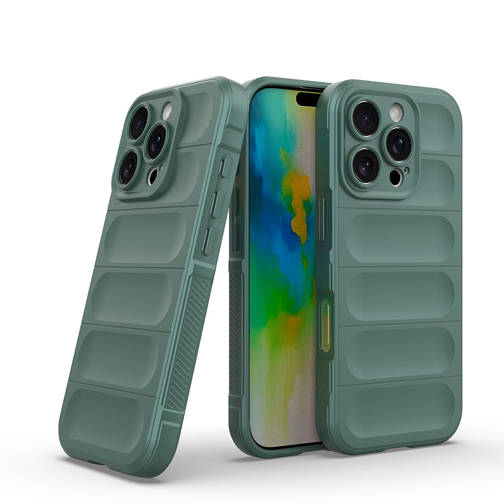 Apple iPhone 16 Pro Max Kılıf Esnek TPU Oyuklu Arka Yüzey Tasarımlı Zore Etnik Silikon Kapak