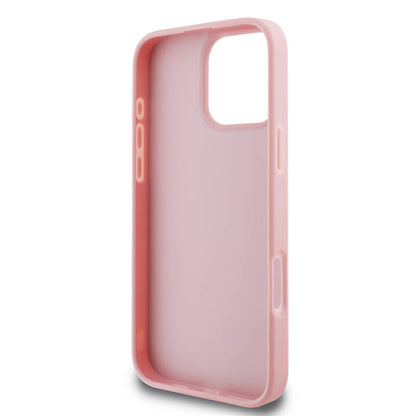 iPhone 16 Pro Max Kılıf Guess Orjinal Lisanslı 4G Büyük Metal Logolu Glitter Kapak