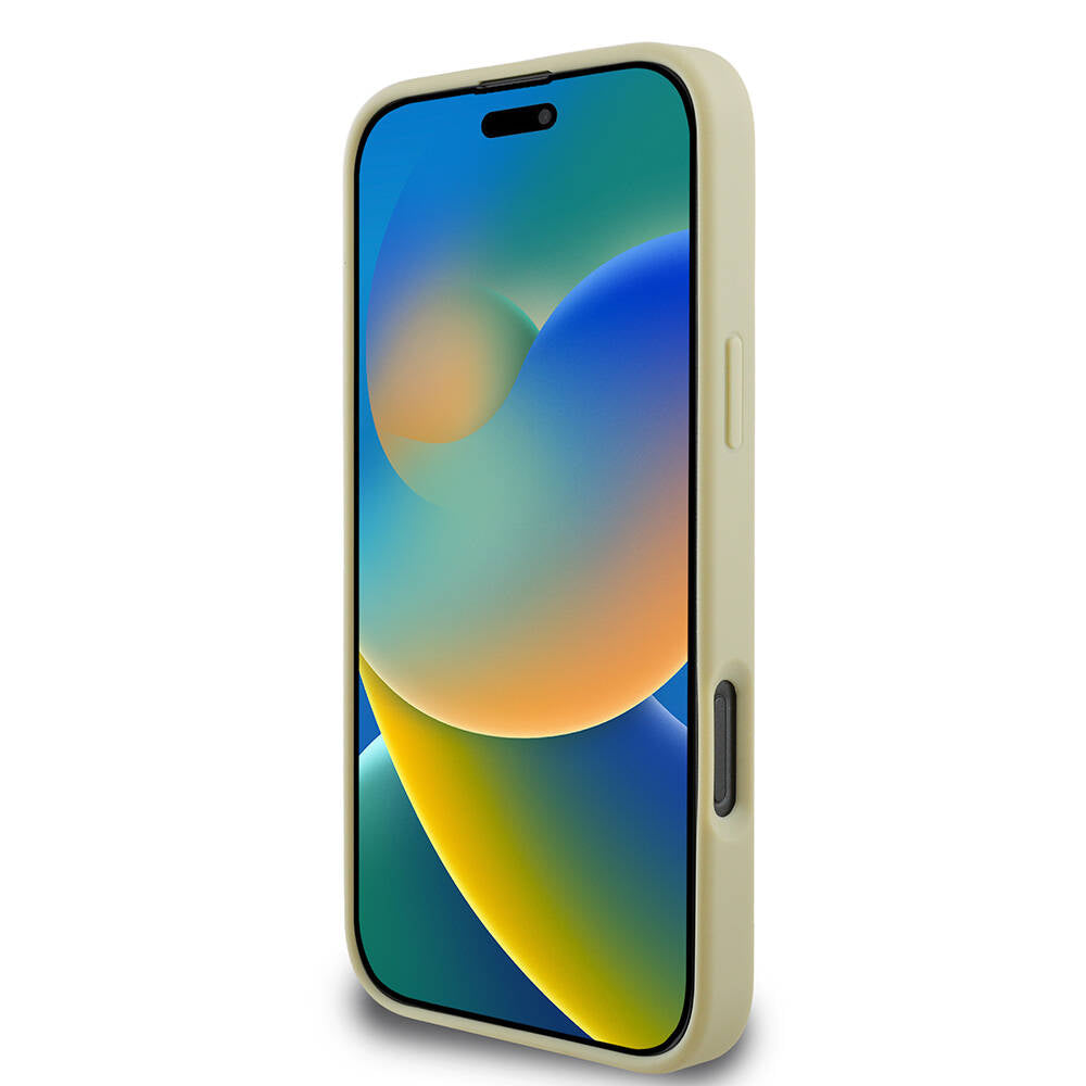 iPhone 16 Pro Max Kılıf Guess Orjinal Lisanslı 4G Büyük Metal Logolu Glitter Kapak