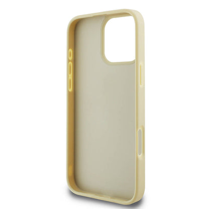 iPhone 16 Pro Max Kılıf Guess Orjinal Lisanslı 4G Büyük Metal Logolu Glitter Kapak