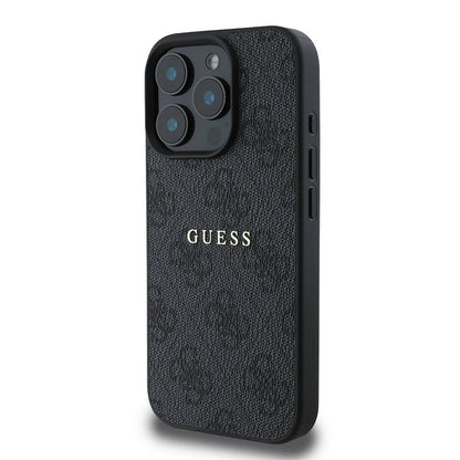 iPhone 16 Pro Max Kılıf Guess Orjinal Lisanslı M-safe Şarj Özellikli 4G Desenli Yazı Logolu Kapak
