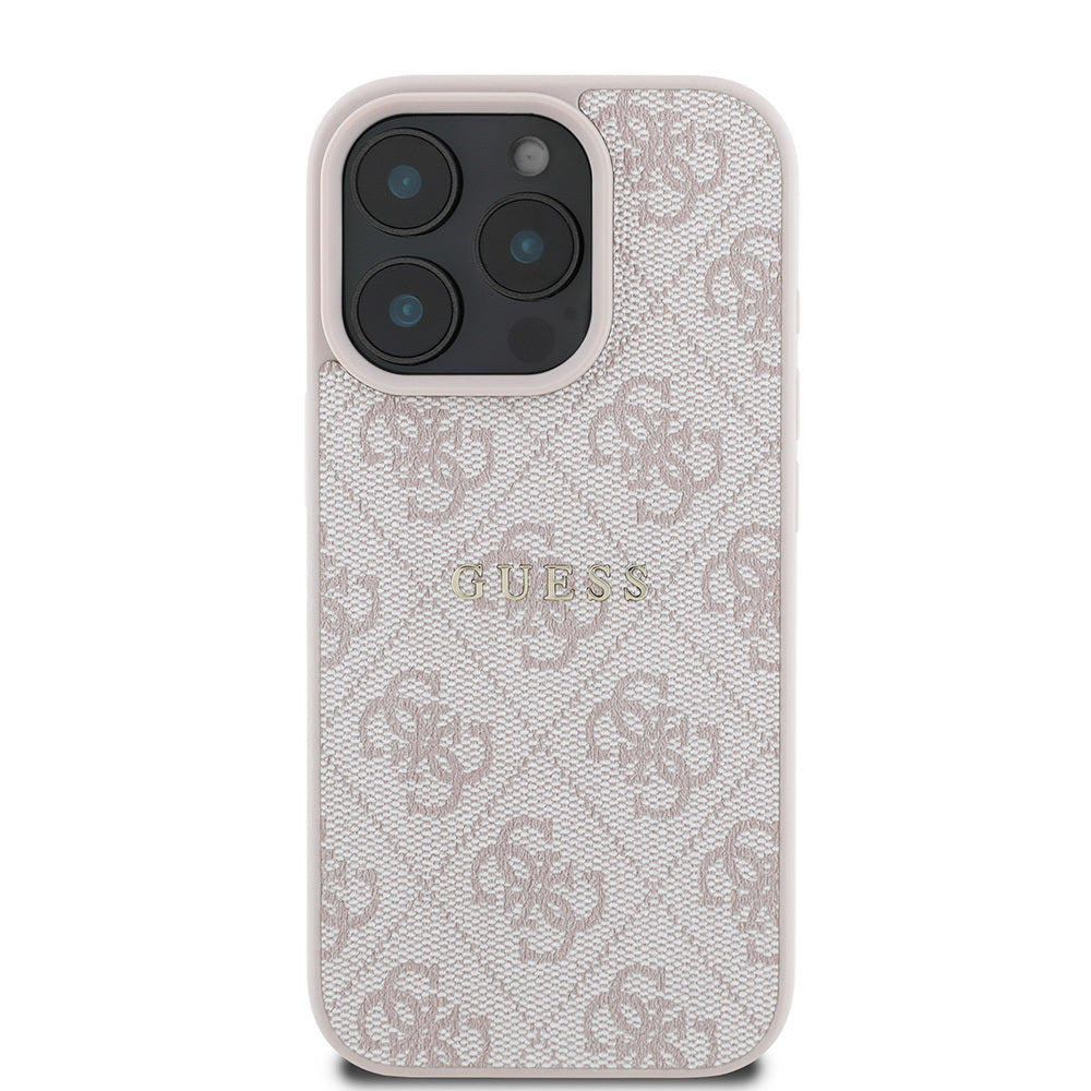 iPhone 16 Pro Max Kılıf Guess Orjinal Lisanslı M-safe Şarj Özellikli 4G Desenli Yazı Logolu Kapak