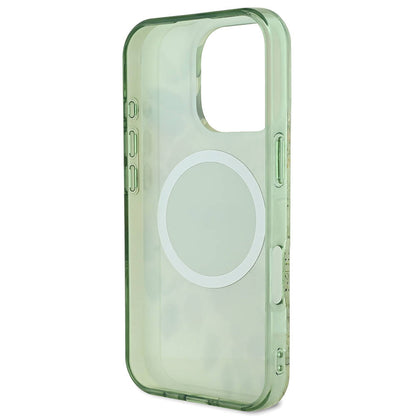 iPhone 16 Pro Max Kılıf Guess Orjinal Lisanslı M-safe Şarj Özellikli Flower Tonal Circle Kapak