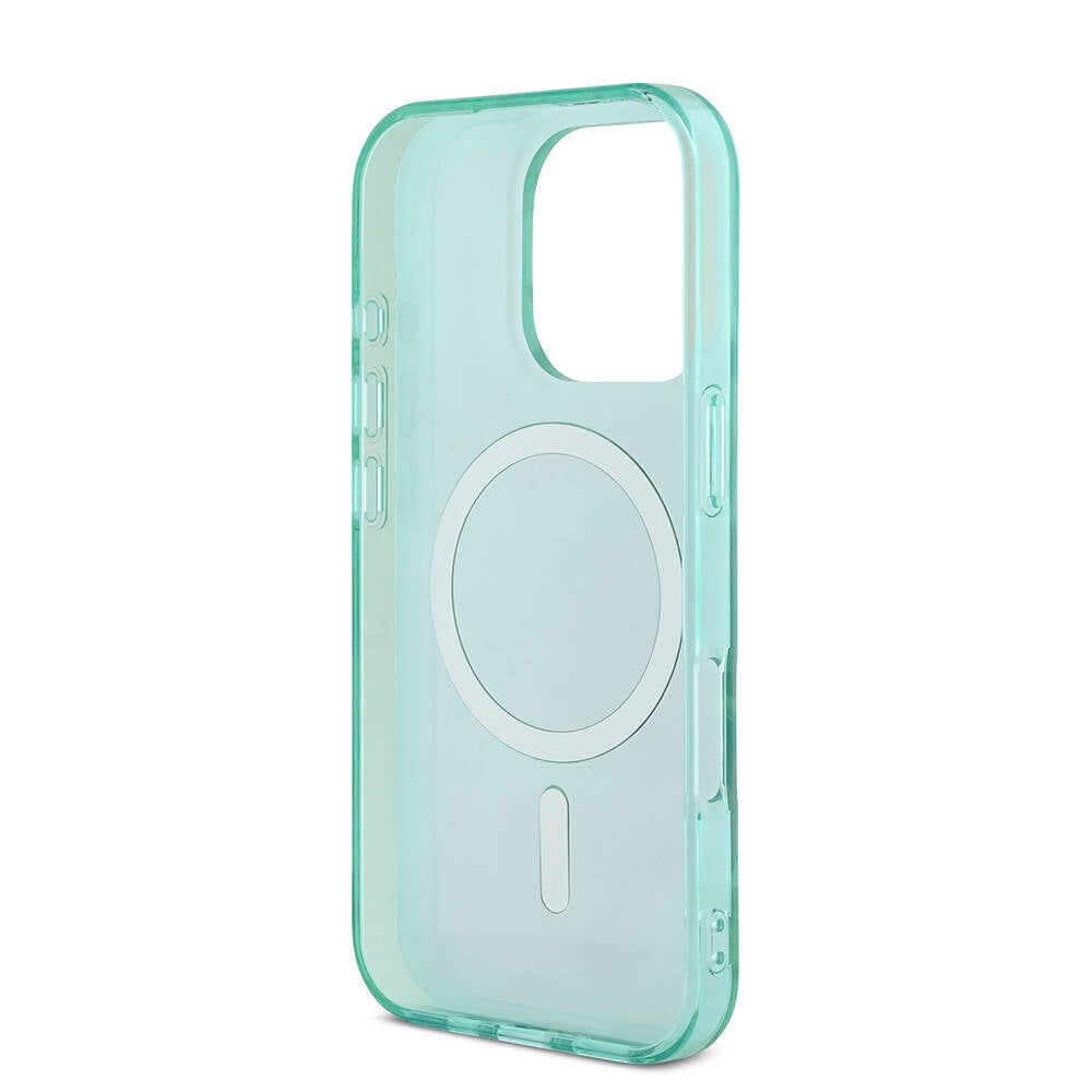 iPhone 16 Pro Max Kılıf Guess Orjinal Lisanslı M-safe Şarj Özellikli IML Baskılı Jungle Ring Kapak