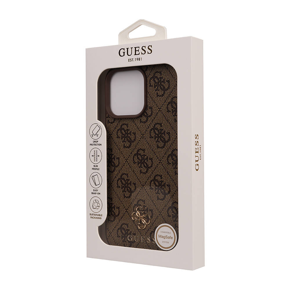 iPhone 16 Pro Max Kılıf Guess Orjinal Lisanslı M-safe Şarj Özellikli Small 4G Classic Kapak