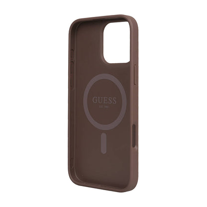iPhone 16 Pro Max Kılıf Guess Orjinal Lisanslı M-safe Şarj Özellikli Small 4G Classic Kapak
