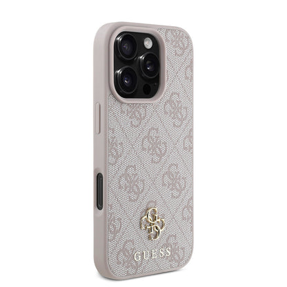 iPhone 16 Pro Max Kılıf Guess Orjinal Lisanslı M-safe Şarj Özellikli Small 4G Classic Kapak