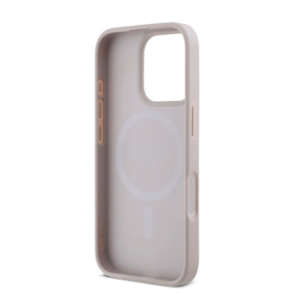 iPhone 16 Pro Max Kılıf Guess Orjinal Lisanslı M-safe Şarj Özellikli Small 4G Classic Kapak