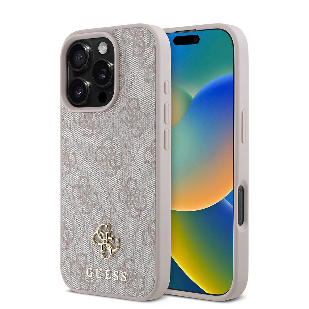 iPhone 16 Pro Max Kılıf Guess Orjinal Lisanslı M-safe Şarj Özellikli Small 4G Classic Kapak