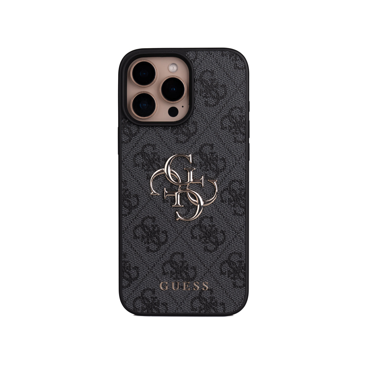 iPhone 16 Pro Max Kılıf Guess Orjinal Lisanslı PU Deri 4G Büyük Metal Logolu Çapraz Vücut Askılı Kapak