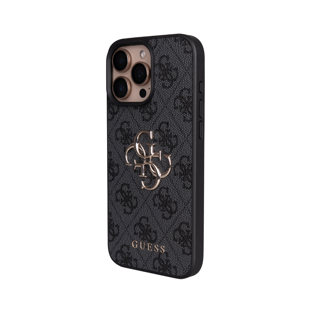 iPhone 16 Pro Max Kılıf Guess Orjinal Lisanslı PU Deri 4G Büyük Metal Logolu Çapraz Vücut Askılı Kapak