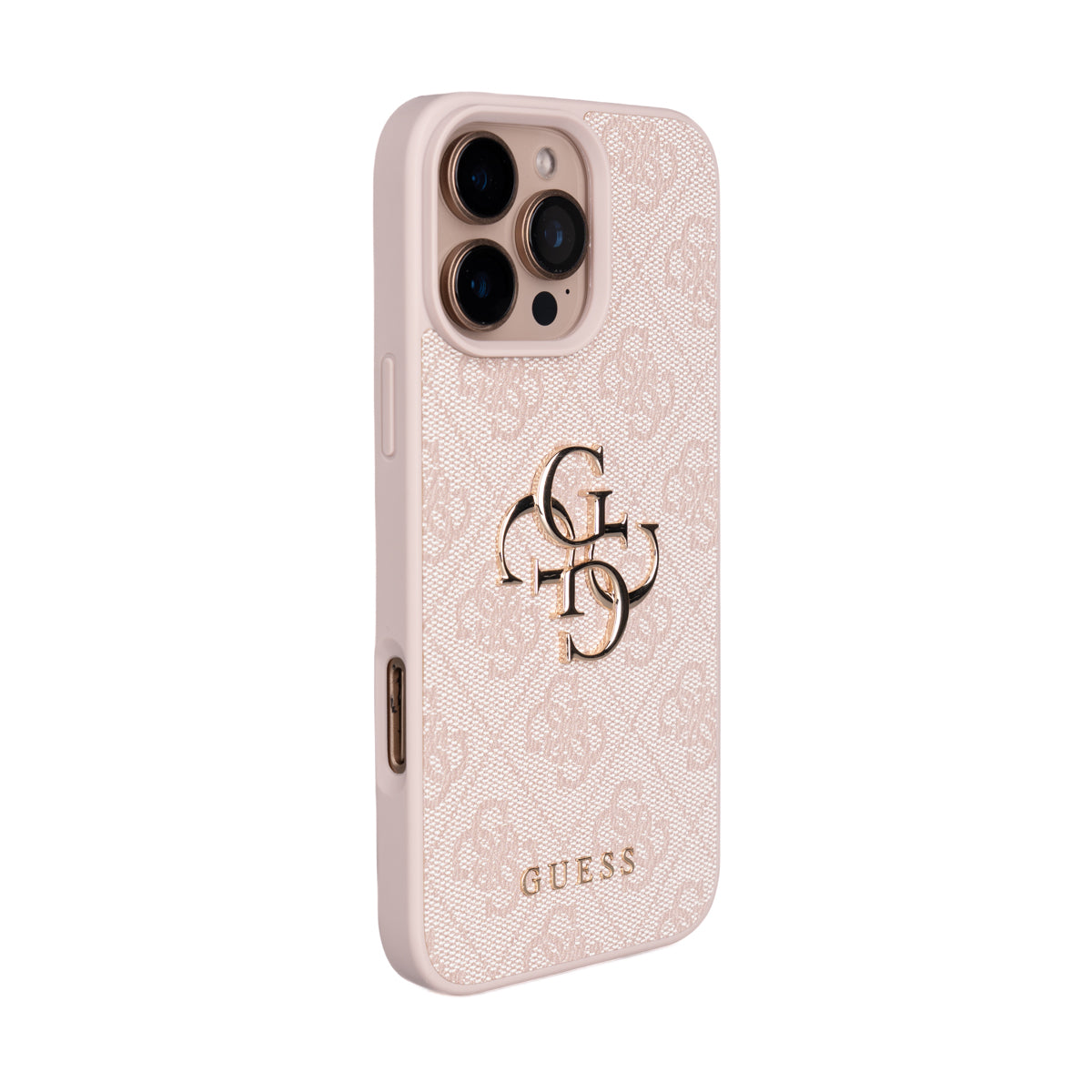 iPhone 16 Pro Max Kılıf Guess Orjinal Lisanslı PU Deri 4G Büyük Metal Logolu Çapraz Vücut Askılı Kapak