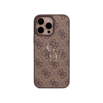 iPhone 16 Pro Max Kılıf Guess Orjinal Lisanslı PU Deri 4G Büyük Metal Logolu Çapraz Vücut Askılı Kapak