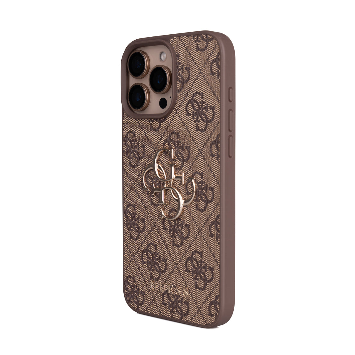 iPhone 16 Pro Max Kılıf Guess Orjinal Lisanslı PU Deri 4G Büyük Metal Logolu Çapraz Vücut Askılı Kapak
