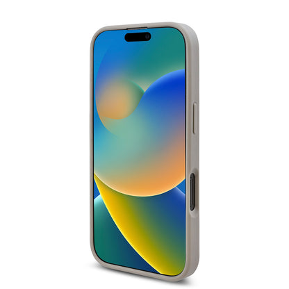 iPhone 16 Pro Max Kılıf Guess Orjinal Lisanslı Taşlı Arka Yüzey Üçgen Logolu Kapak