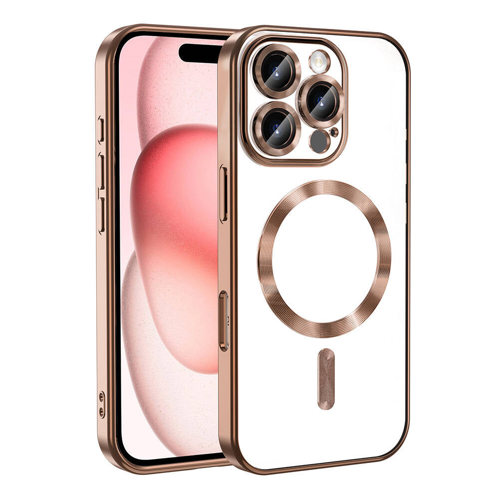 Apple iPhone 16 Pro Max Kılıf Kamera Korumalı M-safe Wireless Şarj Özellikli Zore Demre Kapak