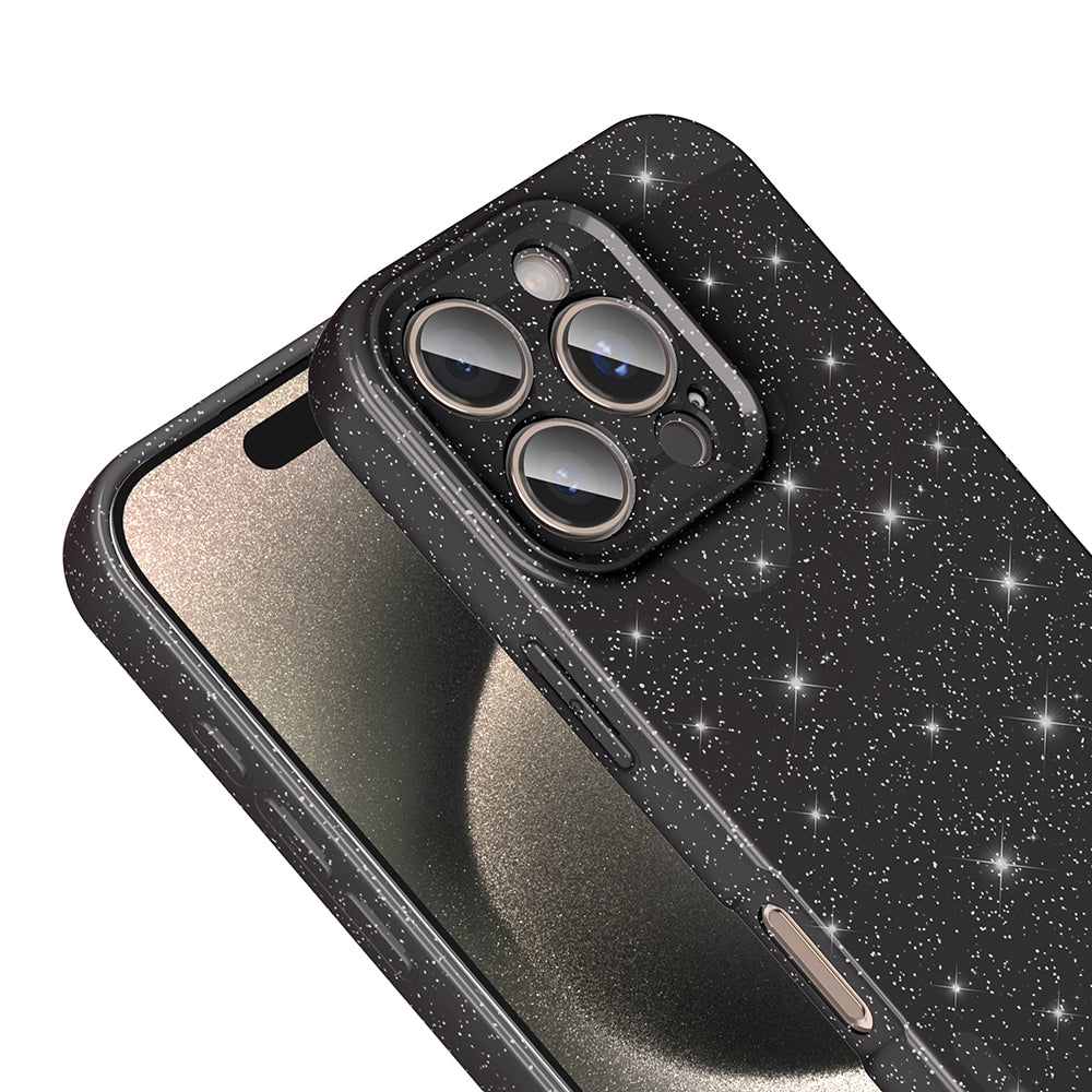 Apple iPhone 16 Pro Max Kılıf Kamera Korumalı Simli Lüks Zore Koton Kapak