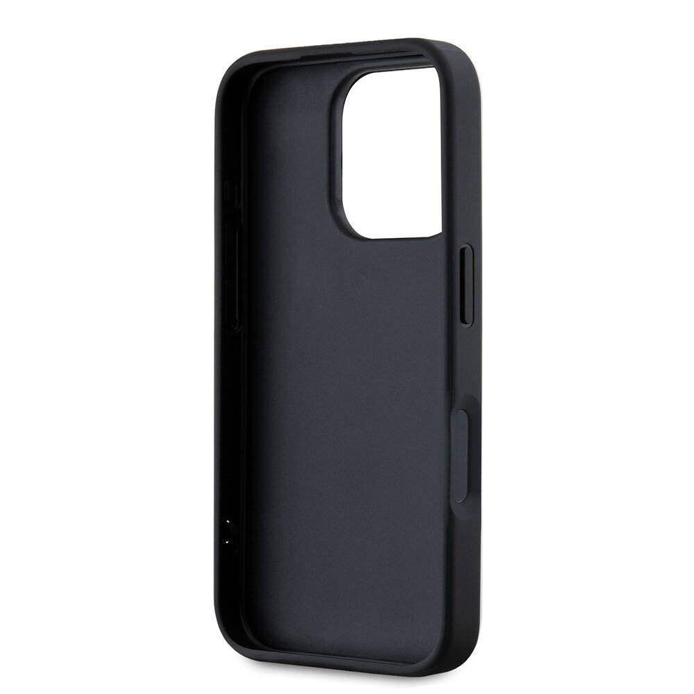 iPhone 16 Pro Max Kılıf Karl Lagerfeld Orjinal Lisanslı Askılı Saffiano Athleisure Şerit Çizgili Kapak