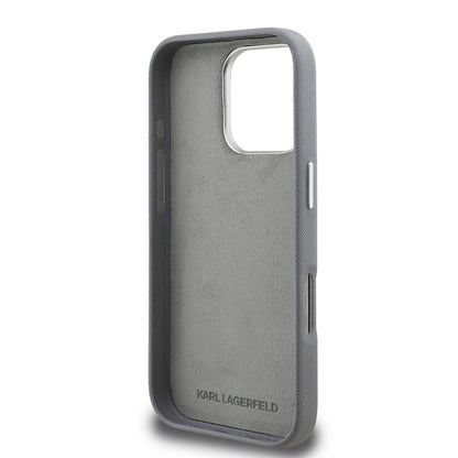 iPhone 16 Pro Max Kılıf Karl Lagerfeld Orjinal Lisanslı K&C Heads Pin Kapak