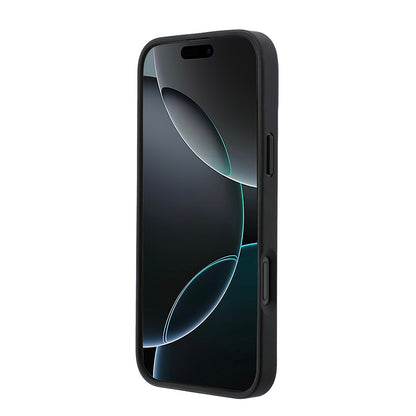 Apple iPhone 16 Pro Max Kılıf Lacoste Orjinal Lisanslı M-safe Şarj Özellikli PU Deri Tasarımlı Kartlıklı Karışık Monogram Desenli Kapak
