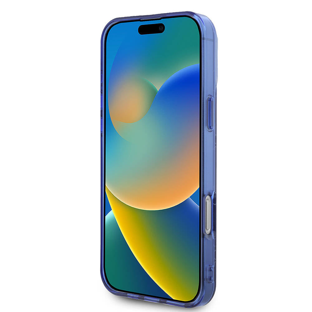 iPhone 16 Pro Max Kılıf Lacoste Orjinal Lisanslı M-safe Şarj Özellikli IML Baskılı Gümüş Timsah Logolu Monogram Kapak