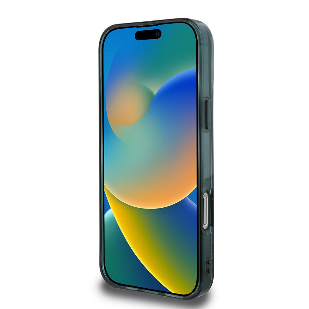 iPhone 16 Pro Max Kılıf Lacoste Orjinal Lisanslı M-safe Şarj Özellikli IML Baskılı Gümüş Timsah Logolu Monogram Kapak