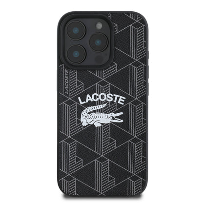 iPhone 16 Pro Max Kılıf Lacoste Orjinal Lisanslı M-safe Şarj Özellikli Mono Vintage Logo Kapak