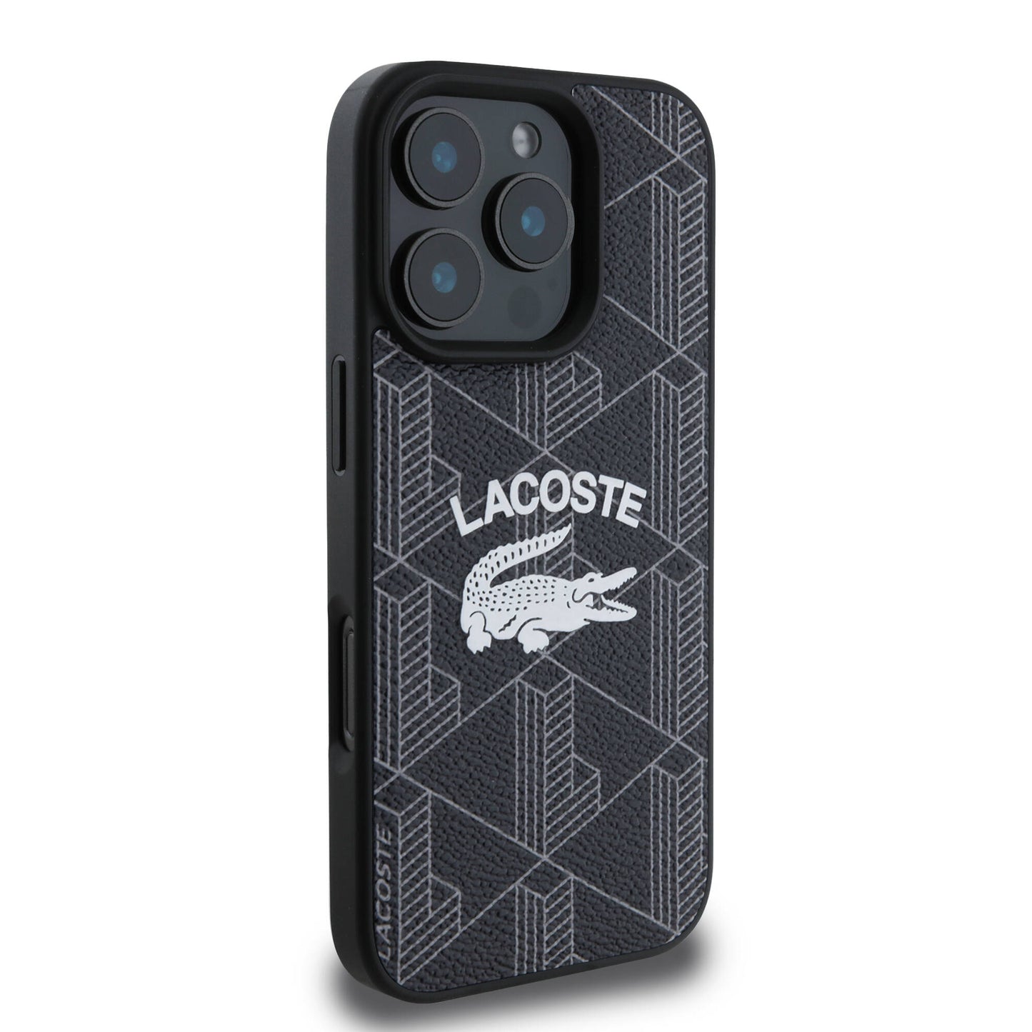 iPhone 16 Pro Max Kılıf Lacoste Orjinal Lisanslı M-safe Şarj Özellikli Mono Vintage Logo Kapak