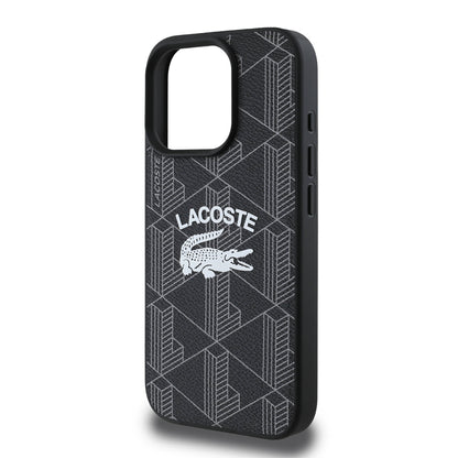 iPhone 16 Pro Max Kılıf Lacoste Orjinal Lisanslı M-safe Şarj Özellikli Mono Vintage Logo Kapak