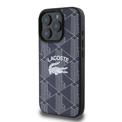 iPhone 16 Pro Max Kılıf Lacoste Orjinal Lisanslı M-safe Şarj Özellikli Mono Vintage Logo Kapak