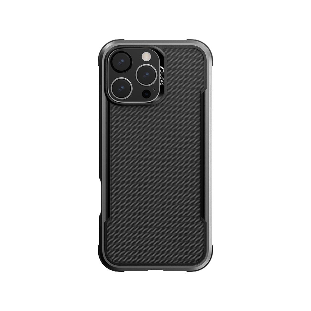 iPhone 16 Pro Max Kılıf M-safe Şarj Özellikli Airbagli Raptic Apex Serisi Karbon Fiber Tasarımlı Kapak