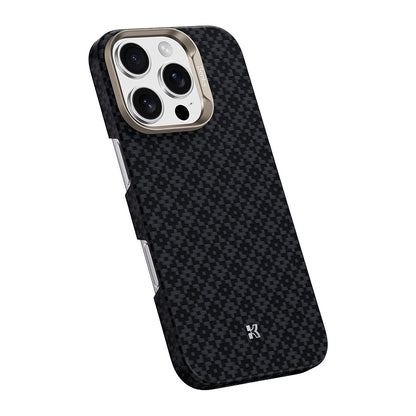 iPhone 16 Pro Max Kılıf M-Safe Şarj Özellikli Benks ArmorAir ArmorGrid Serisi Kevlar Kapak