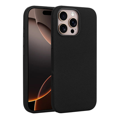 Apple iPhone 16 Pro Max Kılıf M-Safe Şarj Özellikli Kumaş Tasarımlı Zore Miami Sert PC Kapak