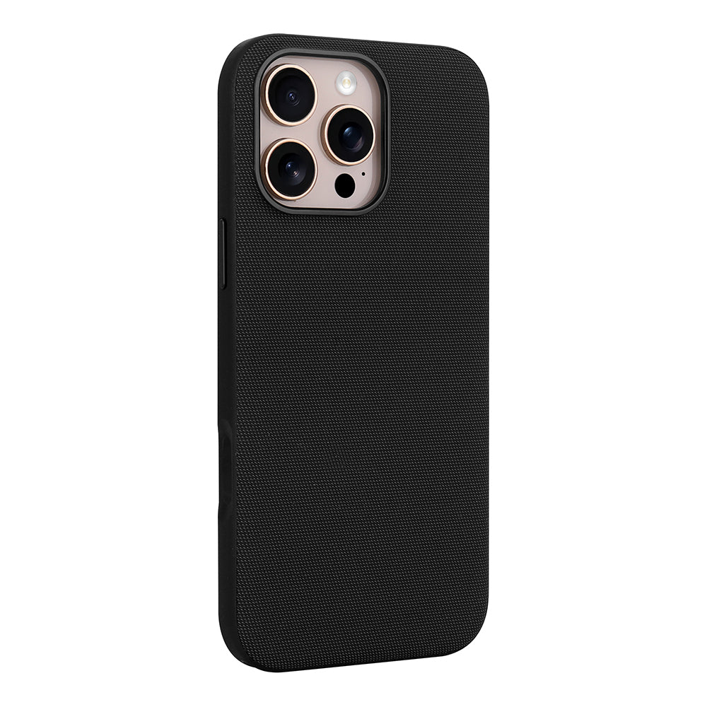Apple iPhone 16 Pro Max Kılıf M-Safe Şarj Özellikli Kumaş Tasarımlı Zore Miami Sert PC Kapak