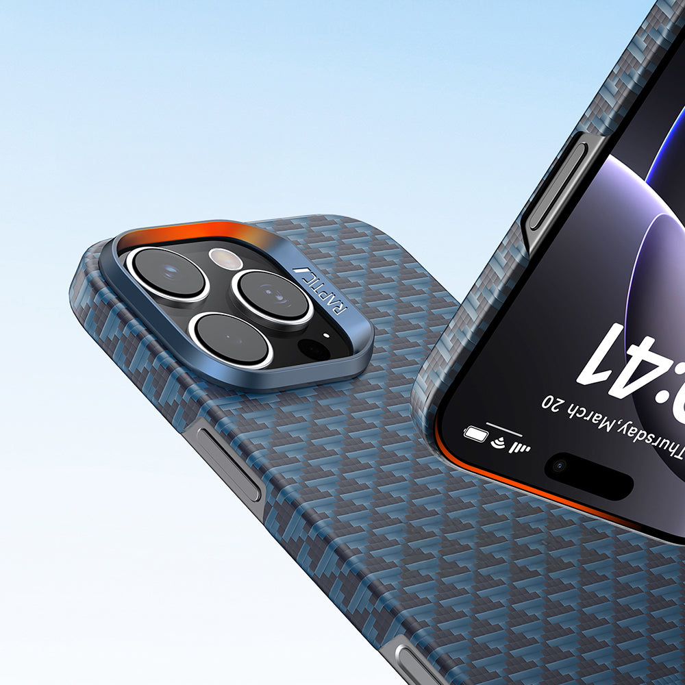 iPhone 16 Pro Max Kılıf M-safe Şarj Özellikli Raptic Aramid Skin Origin Serisi Kapak