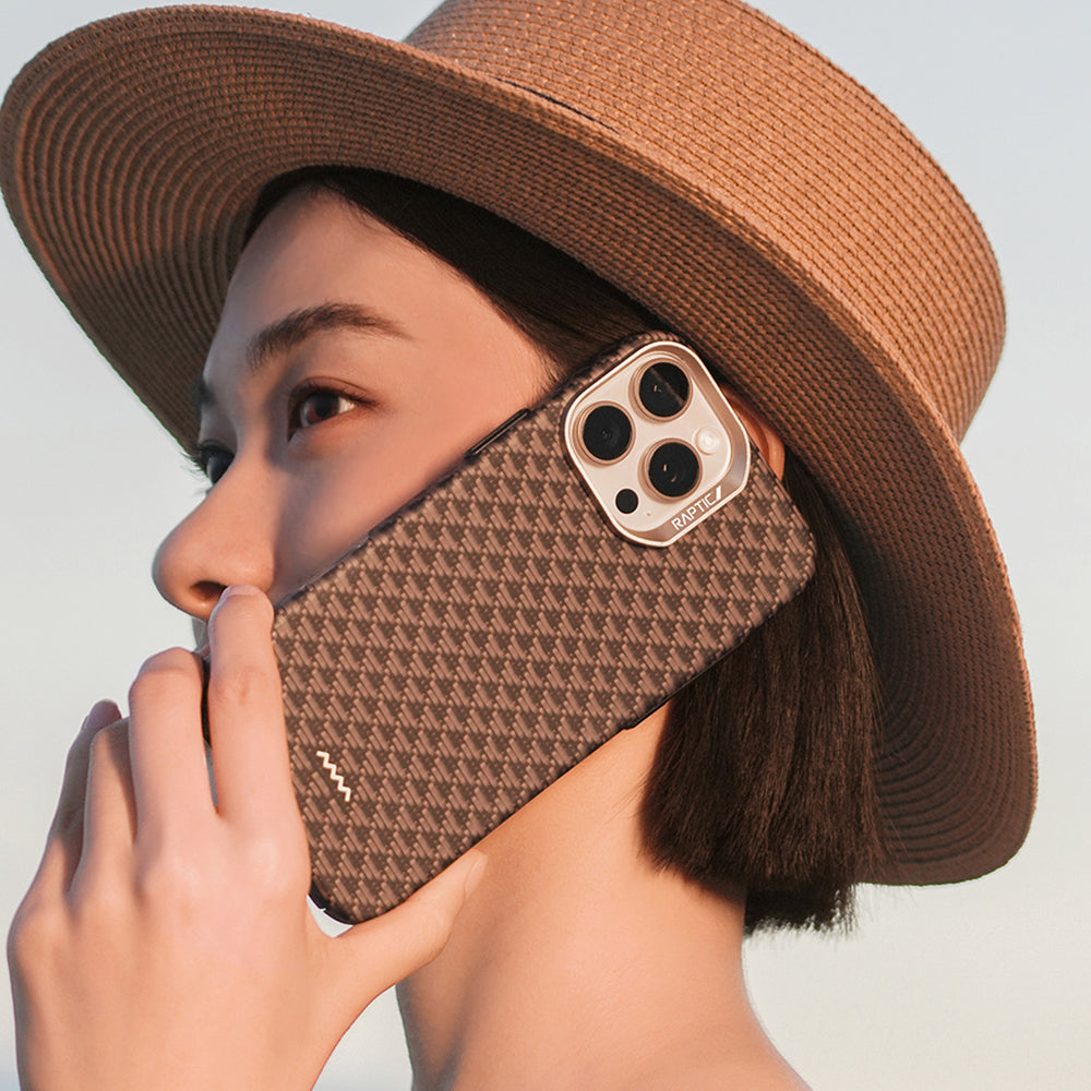 iPhone 16 Pro Max Kılıf M-safe Şarj Özellikli Raptic Aramid Skin Origin Serisi Kapak