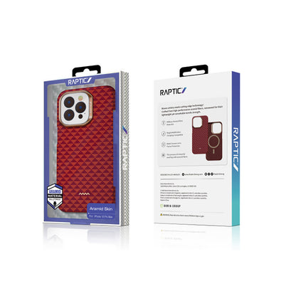 iPhone 16 Pro Max Kılıf M-safe Şarj Özellikli Raptic Aramid Skin Origin Serisi Kapak