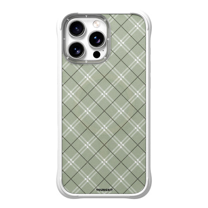 iPhone 16 Pro Max Kılıf M-safe Şarj Özellikli Youngkit Argyle Serisi Kapak