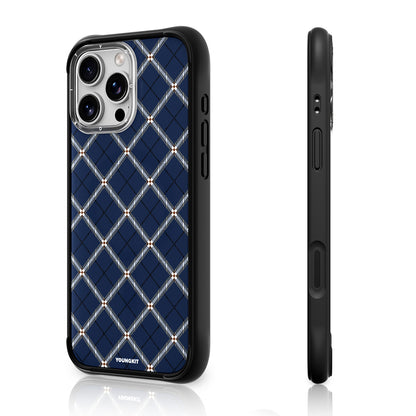 iPhone 16 Pro Max Kılıf M-safe Şarj Özellikli Youngkit Argyle Serisi Kapak